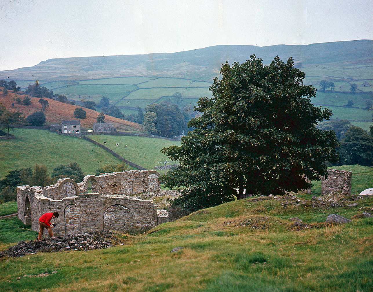 Octagon smelt mill Arkengarthdale 1969 (1)